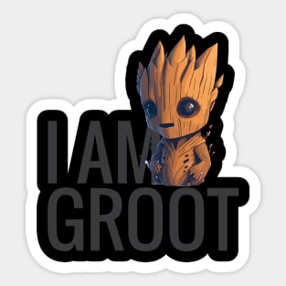 I am Groot t-shirt Sticker